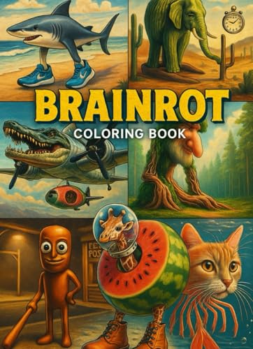 Brainrot coloring book: Italian brainrot da colorare