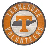 Fan Creations Tennessee Volunteers Schild Holz 30,5 cm rund State Design