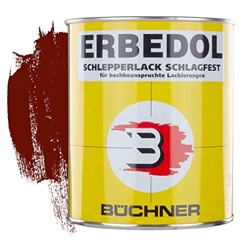 ERBEDOL | Schlagfester Lack | passend für Case IH | SL3440 | ab 1986 | rot | 0,75 l | Traktor | Landmaschinen | Traktormarken | Instandhaltung | Farbe | schlagfest