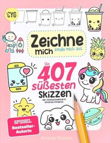 Zeichne mich & male mich aus: Die 407 süßesten Skizzen der Kunst-Influencerin Amanda Piniecka