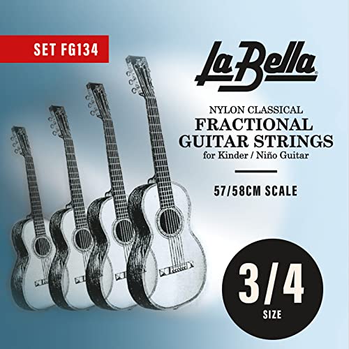 Labella FG178 Gitarrensaiten für Konzertgitarren,57/58 cm 3/4