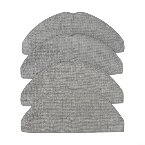 Emiif Eufy G50 Staubsauger-Mopp-Tücher, Mikrofaser-Wischpads, Ersatz für Hybrid L60 Staubsauger (4 Stück)