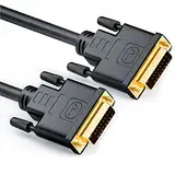 deleyCON 2m DVI zu DVI Kabel 24+1 - DVI-D Dual Link - HDTV 1080p Full-HD 3D Ready - Adapterkabel Monitorkabel mit Ferritkern - Schwarz