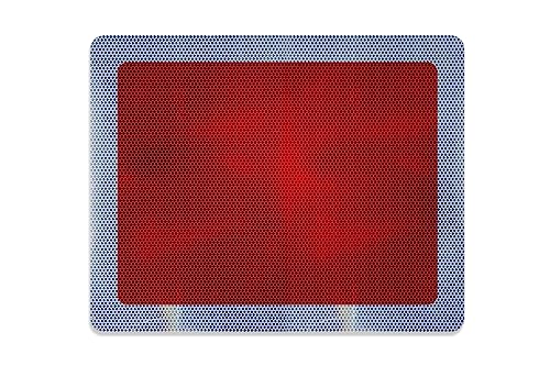 Sh2 Scheibe - Schutzhalt Tafel für Schienenverkehr - reflektierend - rot mit weißem Rand - 550 mm x 440 mm (Aluverbund RA2/C)