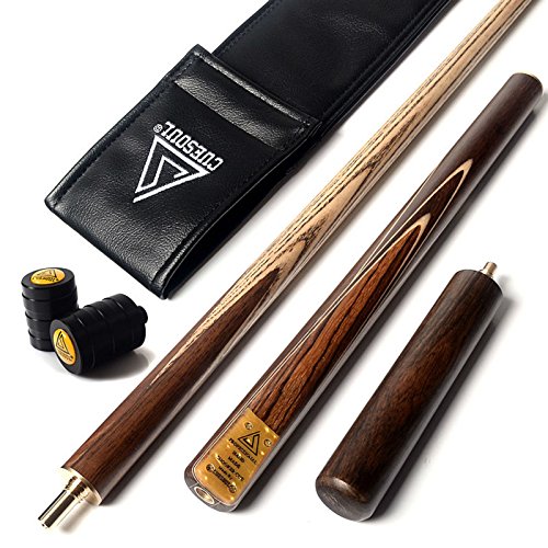 CUESOUL 57 "Handcraft 3/4 Jointed Snooker Queue mit Verl?ngerung/Gelenk Protector verpackt in Kunstleder Cue Bag (D306)
