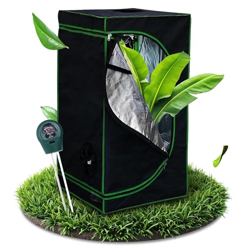 Melko - Growbox 100x100x200cm Set mit 3-in-1 Messgerät - Licht- & wasserdichtes Growzelt extrafestem Stoff mit reflektierender Innenfolie - Growtent Zuchtzelt für Hydrokulturen zur Pflanzenzucht