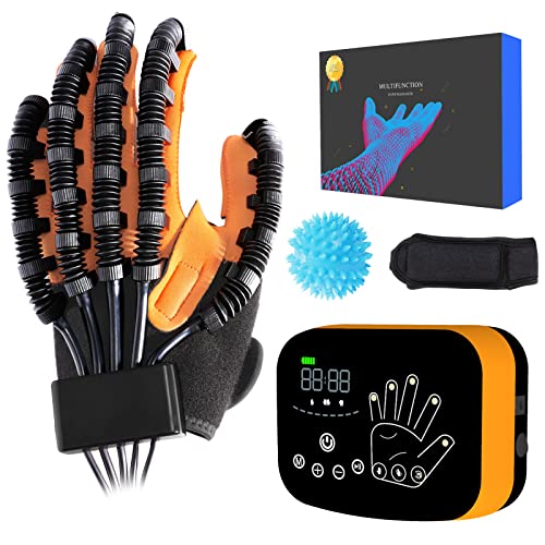 CommSin Finger Roboter Handschuhe, Hemiplegie Hand Therapie Ausrüstung, Schlaganfall Hand und Finger Training, Hand und Finger Funktion Rehabilitation Handschuhe für Schlaganfall-Patienten Roboter.