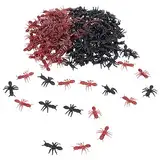 nbeads 400 STK. 2 Farben Falsche Ameisen aus Plastik, Big Faux Ameisen Simulation Ameisen Streich Kunststoff Ameisen Realistische Insekten für Halloween Party Favors Dekoration Requisiten