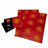 Manchester United FC Offizielles Fußball-Geschenkpapier – für Weihnachten/zum Geburtstag für Männer und Jungen