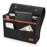 SZSIQI Hängendes Bettgestell aus Filz, hängende Betttasche, hängendes Bettgestell, Bettgestell, Zeitungsständer, Schlafzimmer, Schlafsaal, Sofa, Nachttisch, Hängeaufbewahrung, Schwarz