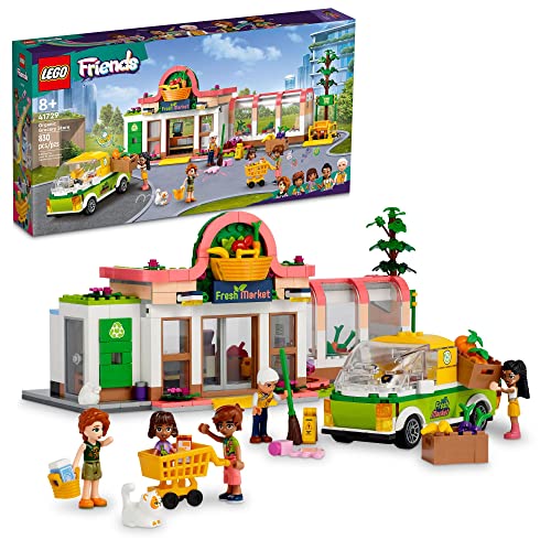 LEGO Friends Organic Grogrocery Store 41729 Bauspielzeug-Set für Kinder, Jungen und Mädchen ab 8 Jahren (830 Teile)