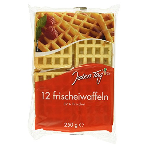 Jeden Tag Frischeiwaffeln, 12 Stück, 250 g