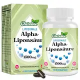 Liposomale Alpha-Liponsäure 1500 mg Weichkapseln, mit Acetyl-L-Carnitin 900 mg & Ubiquinol 100 mg & Vitamin E 15 mg, Hochwirksames 4-in-1 ALA-Ergänzung für Energie (60 stück (1er Pack))