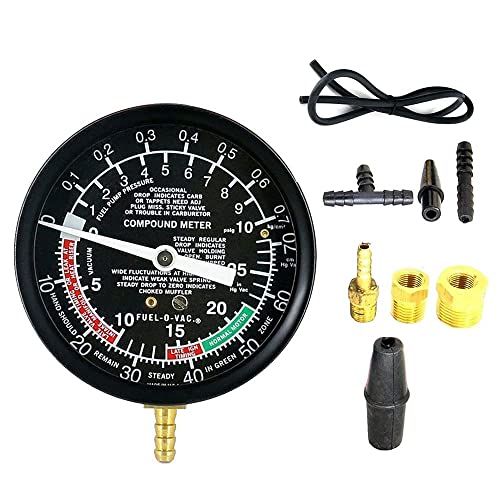 MRCARTOOL Vergaserventil Automatisches Pumpendruck-Vakuum-Testmessgerät Diagnosetest-Toolkit