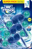 WC FRISCH Kraft Aktiv Blauspüler Ozeanfrische (150 g), WC Reiniger mit innovativer Geruchs-Stopp-Formel, Duftsteine für extra Frische und eine sichtbare Reinigung