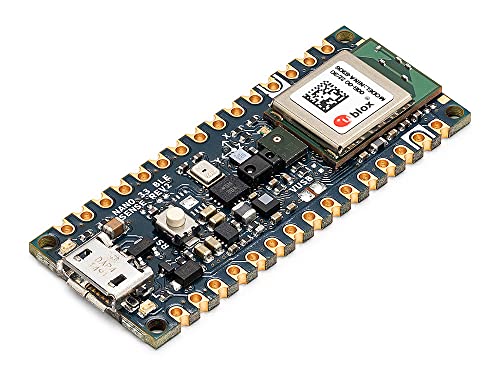 Arduino Nano 33 BLE Sense Rev2 [ABX00069] – 3,3 V AI-fähiger Board Mikrofon Gestensensor Edge Computing TinyML