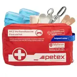 PETEX 43930012 Verbandtasche Inhalt nach DIN 13164, rot