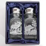 GTK - Geweihe & Trophäen KRUMHOLZ Salz & Pfeffer Streuer Set mit Jagdmotiv
