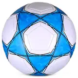 Professioneller FußBall Leder Größe 5 Anti-Luftaustritt Professioneller Fußball Leder Kinder, Offizieller Training Fusball, Wasserdicht Ball Wettbewerb für Kinder Jugendliche Erwachsene (Weiß-Blaue)