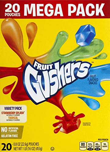 Gushers Erdbeerspritzer und tropische Aromen, 20 Stück