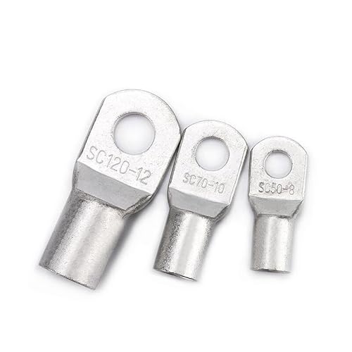MNUPL 5 stücke SC-6 10 16 25 35 50 70 95 Draht Nase Kupfer Terminals Batterie Kabelschuhe 6-95mm2 Schraube Loch M6 m8 M10 M12(SC25-8(25mm2-M8),10pcs)