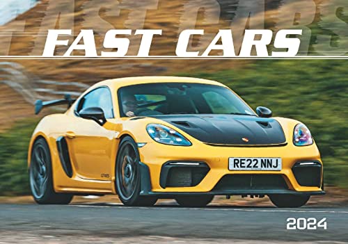 Fast Cars - Kalender 2024 - Alpha Edition-Verlag - Fotokalender mit schnellen Autos - 48,5 cm x 34 cm