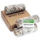 rooted.® | Das Original | Weißer Salbei | 3 Bündel kallifonirscher Salbei | Premium Smudge Sticks | Indianischer Räuchersalbei | 100% kontrollierte und nachhaltige Ernte