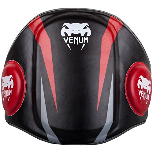 Venum Unisex-Adult Venum Elite Belly Protector Bauchschutz, schwarz/red, Einheitsgröße EU