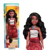 Mattel Vaiana-Modepuppe aus Disney Vaiana 2 mit 2 Zubehörteilen, abnehmbares Outfit mit Halskette und Fußkettchen, vom Film inspiriert, JBT56