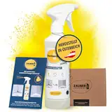 Zauberfein - Schimmelpilz Entferner Spray 500 ml, Schnell Wirkend, Gebrauchsfertiges Anti-Schimmel Spray und Desinfektionsmittel mit Aktivchlor für Feuchträume wie Bad und Keller