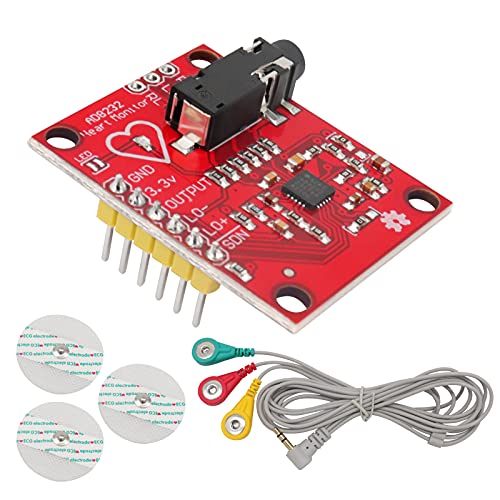 ICQUANZX EKG-Modul AD8232 EKG-Messung Puls Herzfrequenzsensor Modul Kit EKG-Überwachungssensor für Arduino