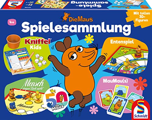 Schmidt Spiele 40598 Die Maus, Spielsammlung, Bunt, Meerkleurig