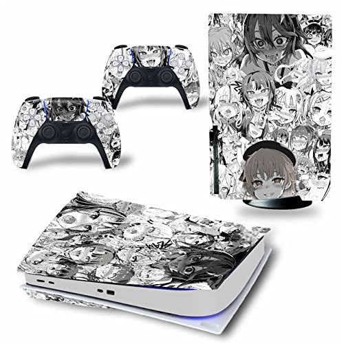 WREXIL LEEWEE Für PS5 Skin Disc Edition & Digital Edition Konsole Und Controller Vinyl Cover Skins Wraps Kratzfest, Kompatibel Mit Für PS5 540999 Kein Schaum (Size : Disc Version)