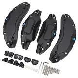 18-Zoll-19-Zoll-Radnaben-Bremssattelabdeckungen, Aluminiumlegierung, Scheibenbremssattel-Schutz (BLACK)