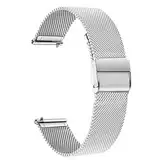 TRUMiRR Armband Kompatibel mit Huawei Watch GT 4 41mm, 18mm Mesh Gewebte Edelstahl Uhrenarmband Metall Armband für Huawei Watch GT 4 41mm/HUAWEI Watch GT 5 41mm