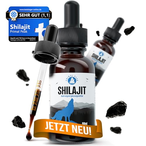 Primal Peak Shilajit Original - Hochwertiges Mumijo Shilajit Flüssig | 70% Fulvinsäure und 12% Huminsäure - aus dem Himalaya Premium