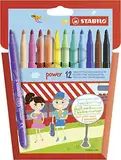 STABILO - Filzstift - power - 12er Pack - mit 12 verschiedenen Farben
