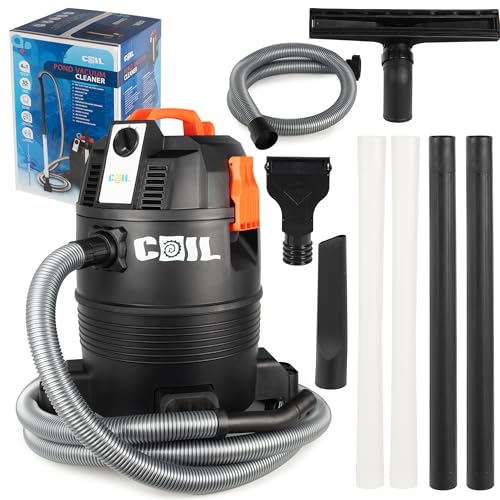 COIL Teichschlammsauger, Schlammsauger, Poolreiniger Staubsauger, Teichreiniger, Tank (35l), Gebläsefunktion, Zwei Betriebsarten, Saugleistung:18 KPa, 1600W