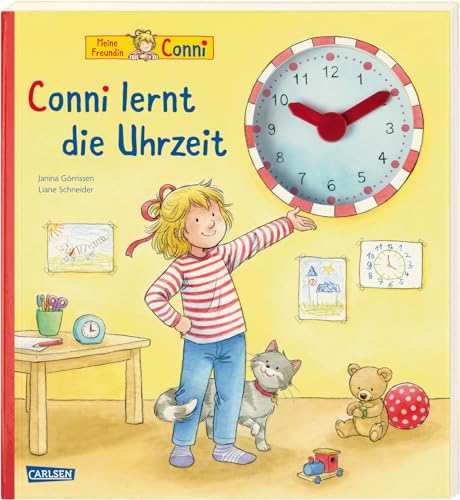 Conni-Pappbilderbuch: Conni lernt die Uhrzeit: Kinderbeschäftigung ab 5 Jahren