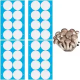 GORGECRAFT 32 Stück 4 Blatt Weithals Einmachglaspapier 59mm Filter Patch Klebeband Aufkleber Synthetische Selbstklebende Filterscheibe 0.3 μm Für Pilzzuchtglasdeckel Einmachgläser