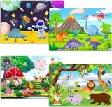 Rahmenpuzzle für Children from 3 Years und Above，30×4-Puzzle，Exquisite Geburtstags Kinder-Tierthema