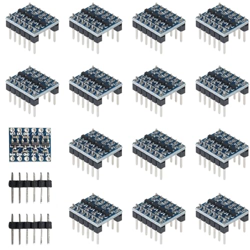 Level Converter, Level Shifter, 15 Stücke 4-Kanal Pegelwandler, Bi Directional Level Shifter, Level Shifter 3V 5V, Level Shifter 3V, Level Converter 5V, Konverter 4 Kanal Pegelwandler 3V Zu 5V