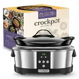 Crockpot, elektronischer Schongarer | 5,7 l (5–6 Personen) | programmierbar mit digitalem 20-Stunden-Timer | Edelstahl [SCCPBPP605]