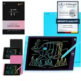 Infinity Seven LCD Schreibtablet 12 Zoll, Bunter Bildschirm, Schreibtafel, Notizen Machen, Malen, Kinder Geschenk, Lernen, Wiederverwendbar, Zeichnen, Tragbar, Tablet, farbig (Blau)