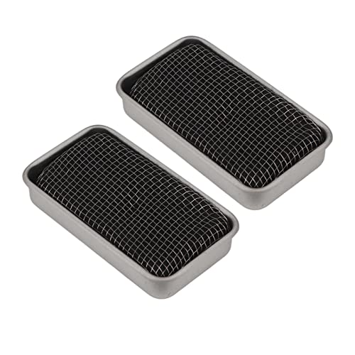 Taschenofen, Winddicht, 2 Stück, Holzofen, Kleine Größe für den Außenbereich (Silber)