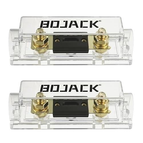 BOJACK 2 STK. 20A ANL-Sicherungshalter und 2 STK. 20 Amp 32 VDC ANL-Sicherungen für Audio- und Videosysteme