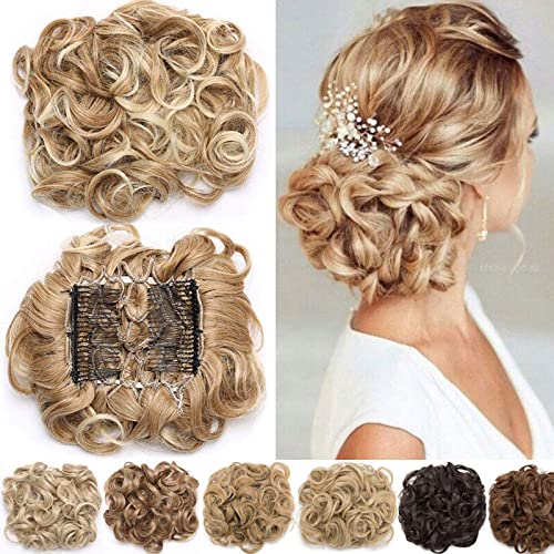 Rich Choices Combs Haarverlängerung Dutt Haarteil Zopf Pferdeschwanz Haarknoten Hepburn-Dutt Haargummi Hochsteckfrisuren Hair Extension Dunkelbraun