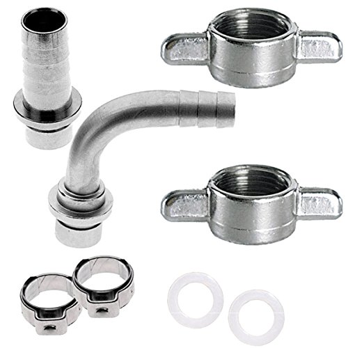 Gastrobedarf Westerbarkey Bierschlauchtüllenset 6.7mm 8 Teilig mit Überwurf 5/8"