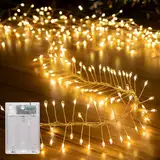 LEECOCO Batteriebetriebene Feenlichter, 3m 120 LEDs für Weihnachten, Party, Hochzeit und Halloween Dekoration (Warmweiß)