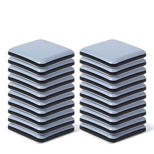 Hasware Möbelgleiter 20 Stück, schwere Umzüge, Möbelumzug-Set für harte Böden, Filzgleiter (20, 40 x 40 mm)